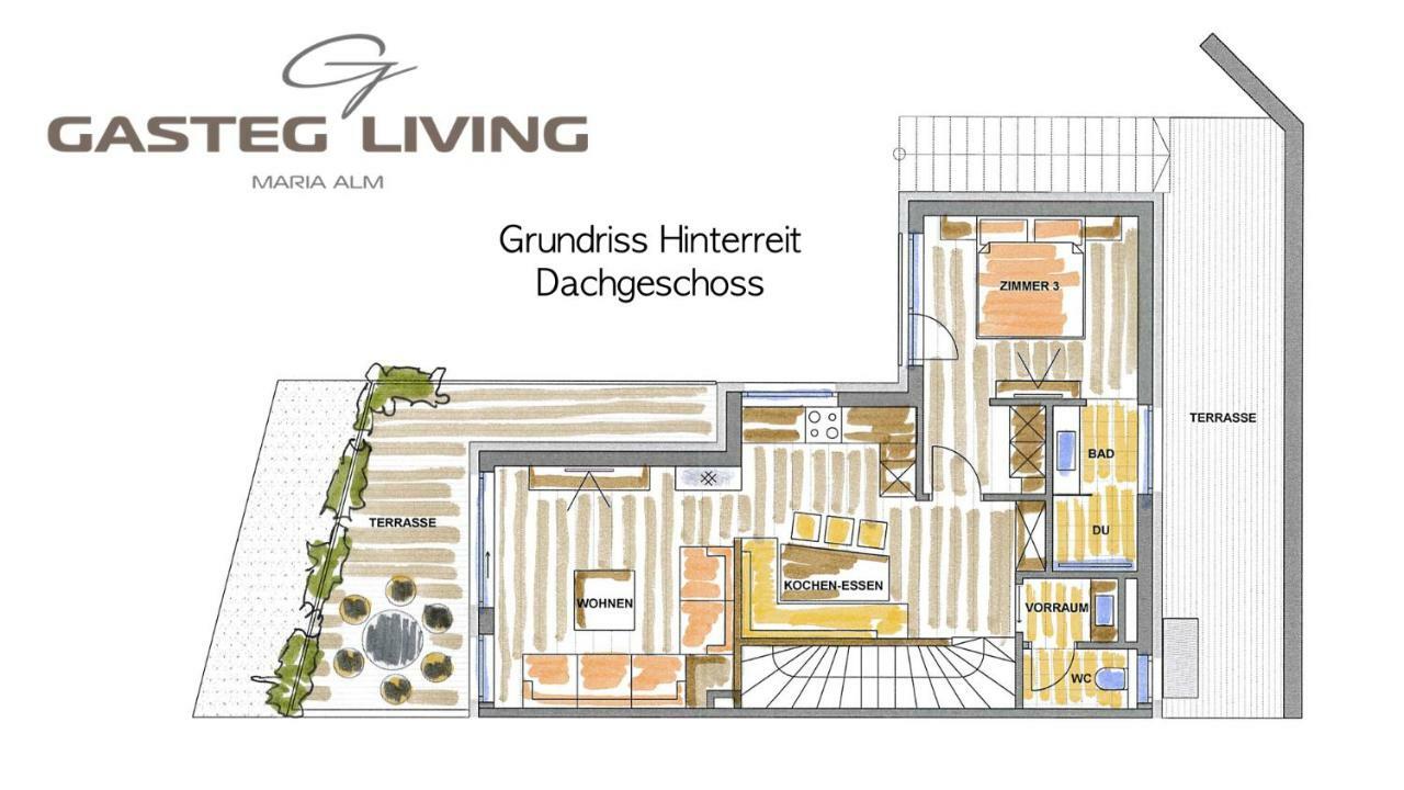 Gasteg Living Apartment Мария Алм ам Щайнернен Мер Екстериор снимка